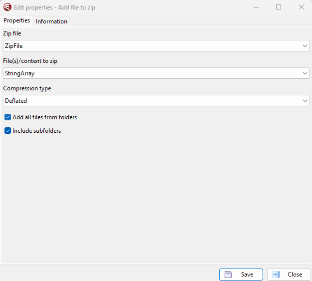 AddToZipFile