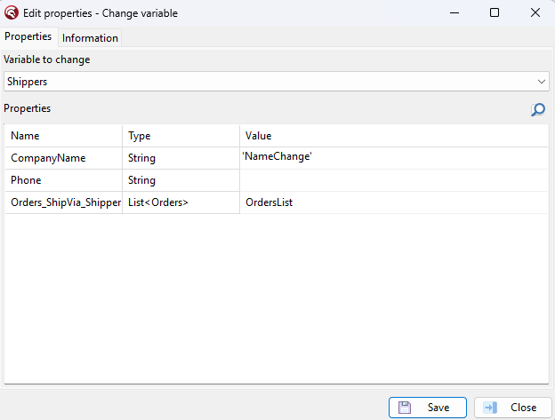 ChangeVariable