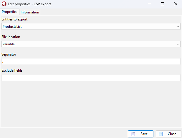 CSVExport