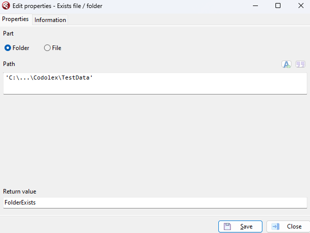 ExistsFilefolder