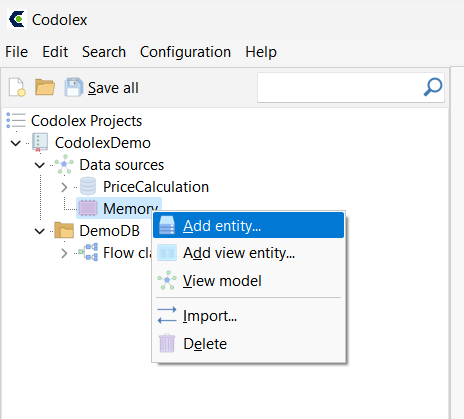 Add entity