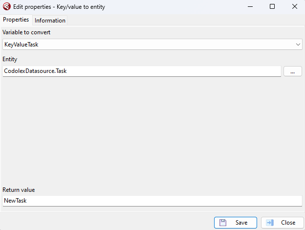 KeyValueToEntity